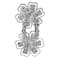 Rhinestone Flower Metal Sliders, 25mm by Bead Landing&#x2122;